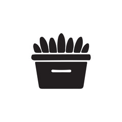 Potato Container Icon for Agriculture and Farming