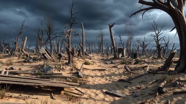 dead tree in the desert