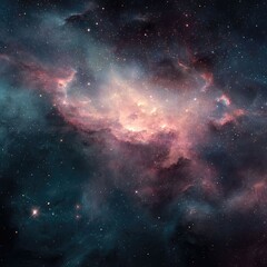 Dark galaxy background with stars and nebulae-
