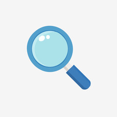 Search Magnifying Glass Flat Minimal Vector Icon