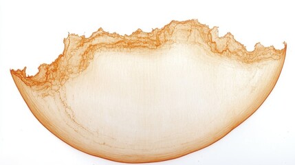 Abstract Wave Shape Forms in Orange and White Colors Creating a Unique Decorative Background Design