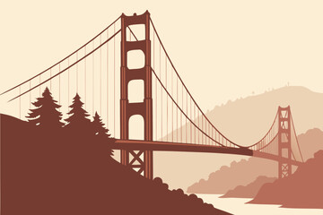 A foggy morning envelops the Golden Gate Bridge in California, with only the towers peeking through the cloud cover.