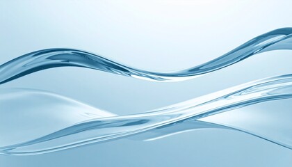 Soft, flowing lines create a peaceful abstract influenced by wind and stream patterns