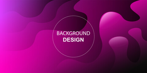 Purple Fluid Gradient Background with Abstract Shapes.