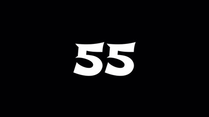 Stylized number sixty with circular arrow elements, representing a 60th anniversary, birthday, or a 60-second cycle on a black background.