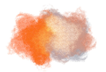 Abstract grunge rough brush strokes overlay cutout, paint strokes with brush fluid texture, watercolor strokes cutout on transparent background