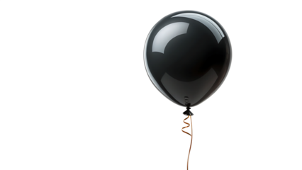 black balloon isolated on clean background white
