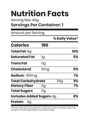 Clean and modern vector illustration of nutrition facts label with various food elements and health icons perfect for dietary information and healthy lifestyle designs