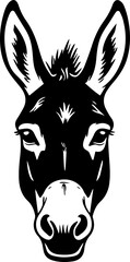 donkey face icon vector 