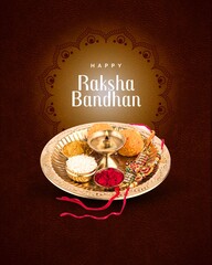Happy Raksha Bandhan Festival image, Rakhi Special Festival Image, India Festival Image, with Dark background