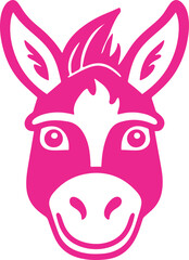 donkey face transparent icon 