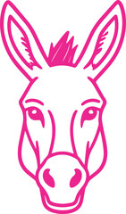 donkey face transparent icon 