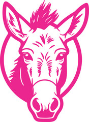 donkey face transparent icon 