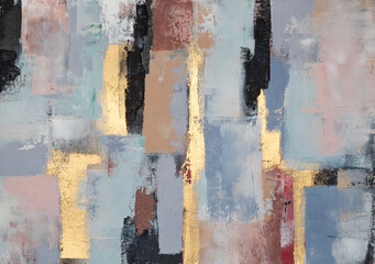 Bold and expressive abstract art with contrasting colors and striking lines, perfect for modern and vibrant interiors