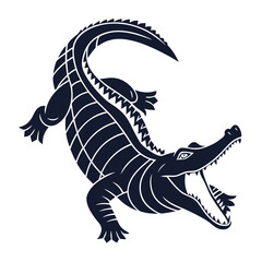 Crocodile vector illustration on a white background 