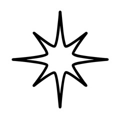 golden star isolated on white background