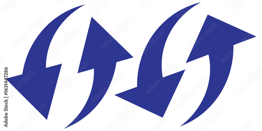 Poster curved arrow icons. curved arrows set. arrow symbol collection. curve long arrow. vector design