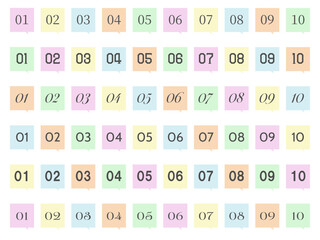 ふきだし番号セット