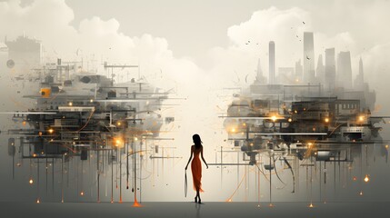 Symbol of a Woman and Her Business