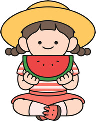 The Girl Who Eats Watermelon