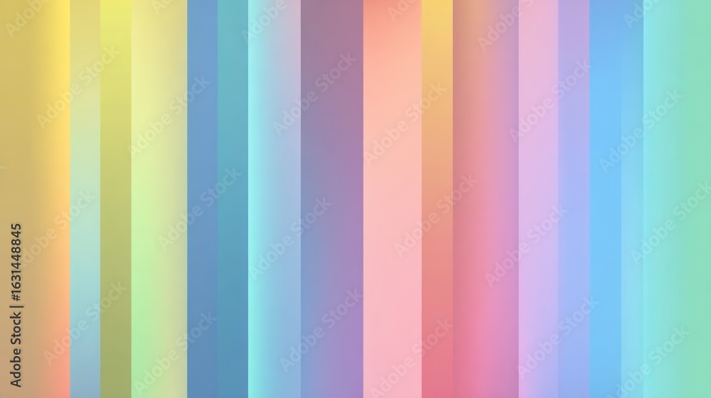 Aufkleber pastel vertical stripes create a gradient rainbow color bar abstract background