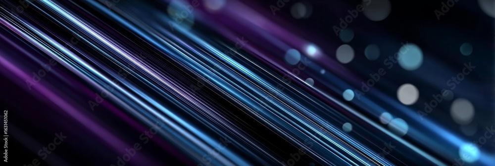 Poster dynamic dark purple abstract art with streaks of movement and geometric elements for backgrounds
