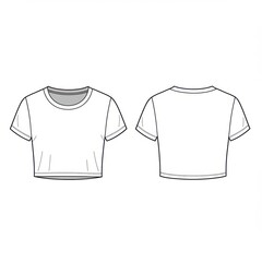 Blank Crop Top Fashion Design