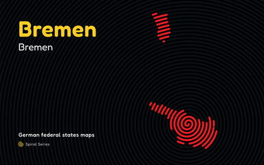 Bremen Spiral Pattern Map with Bremen Capital