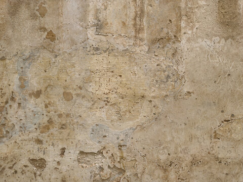 Naklejki Aged Stone Wall with Textured Layers, Historical and Weathered Look