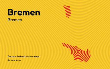 Bremen Spiral Pattern Map with Bremen Capital