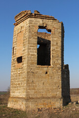 Old dilapidated water tower
