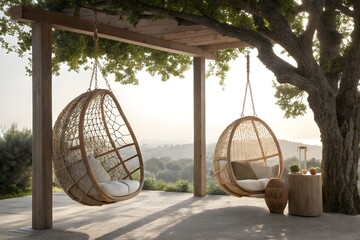wooden swing hanging chairs 