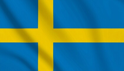 Obraz premium Flag of Sweden - A Symbol of Nordic History and Heritage