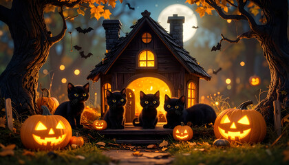 黒猫とハロウィン