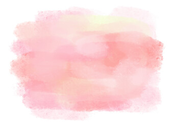 ピンク色の水彩風テクスチャー素材