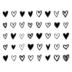 vector set of hearts