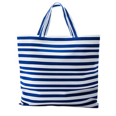 Fototapeta premium blue and white striped beach tote bag