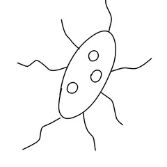 Hand drawn doodle medical laboratory icons set. Vector illustration 