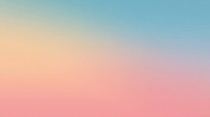 Soft gradient of light blue, peach, and light pink creates a calming background