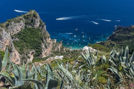 Capri, Italy from the Summit of Monte Solaro