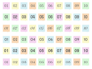 ふきだし番号セット