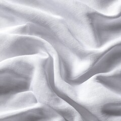 Fototapeta premium White fabric draped in soft folds