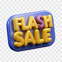 3D Flash Sale Icon | Lightning Deal, Instant Discount & Limited Offer Sign