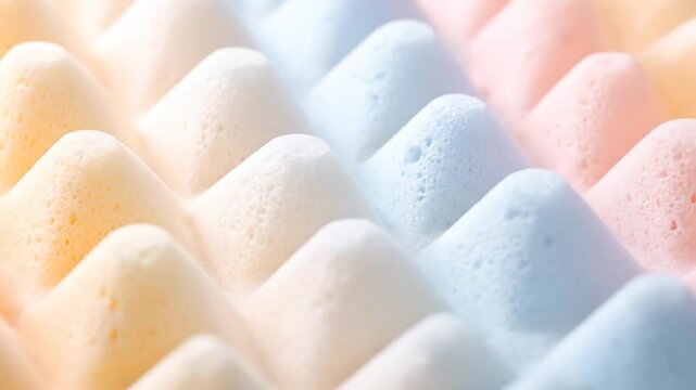 Colorful Foam Shapes Close-up Texture