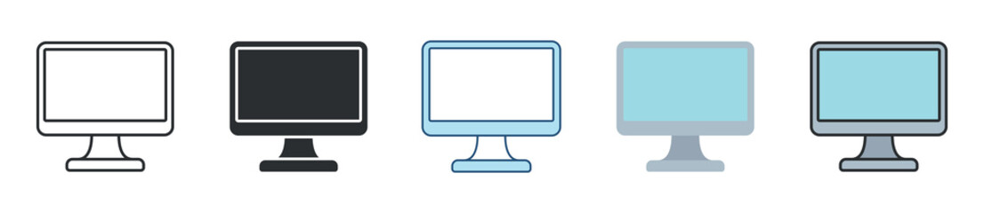 Desktop Icon Set Multiple Style Collection