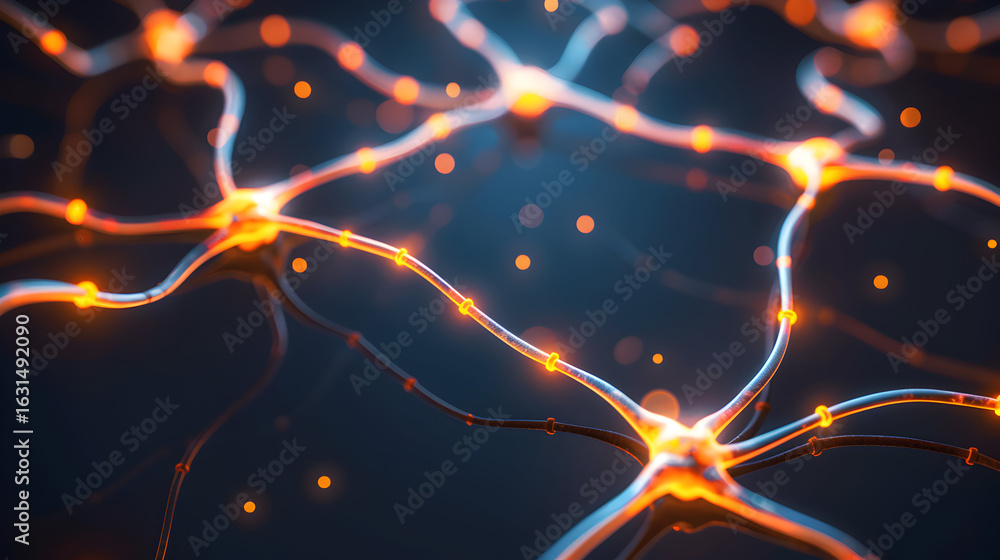 Aufkleber explore the intricate neural network, a stunning visual representation of brain activity and connect