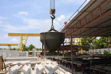 Cement casting blocks, ready for delivery