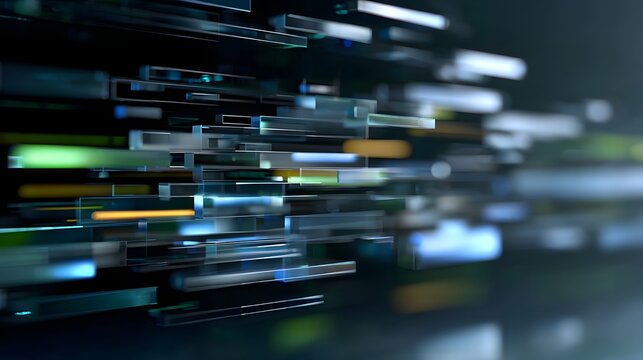 Abstract glitch digital interface background: UI theme