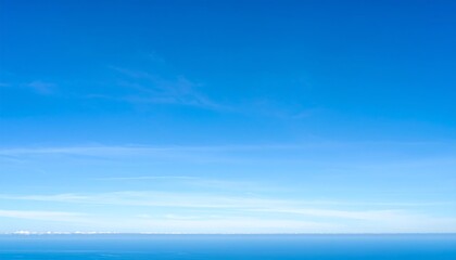 Clear sky over ocean