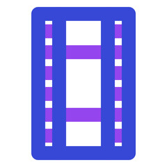 video and movie twotone icon set